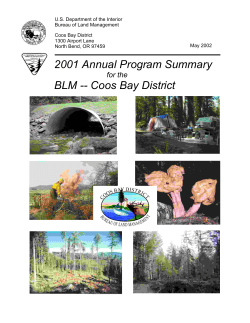 Annual Program Summary 2001