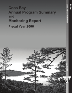 Annual Program Summary 2006