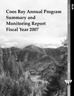 Annual Program Summary 2007
