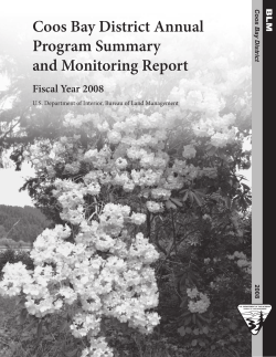 Annual Program Summary 2008