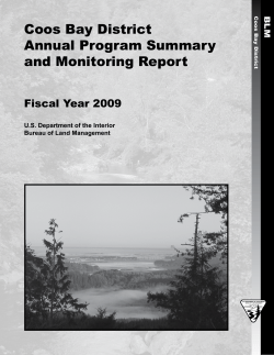 Annual Program Summary 2009