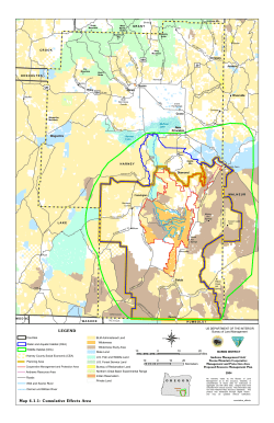 Map 4.1.1: Cumulative Effects Area