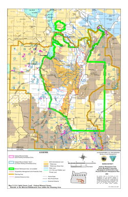 Map 3.13.4: Split Estate Land - Federal Mineral Estate Outside of the Mineral Withdrawal Area within the Planning Area