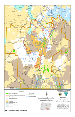 Map 3.5.3: Special Status Plant Species