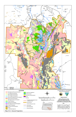 Map 3.5.1: General Vegetation