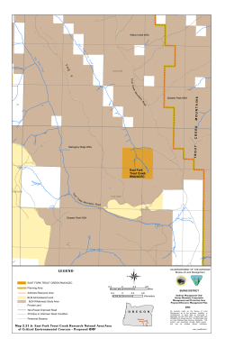 Map 2.21.6: East Fork Trout Creek Research Natural Area/Area of Critical Environmental Concern - Proposed RMP