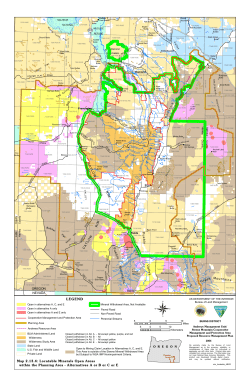 Map 2.13.4: Locatable Minerals Open Areas within the Planning Area - Alternatives A or B or C or E