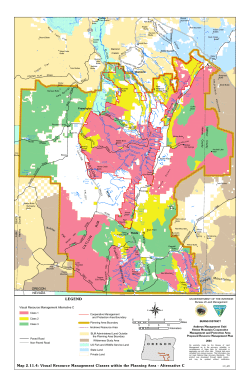 Map 2.11.4: Visual Resource Management Classes within the Planning Area - Alternative C