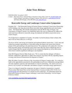 Symposium Press Release