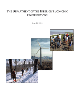 DOI's Economic Contributions