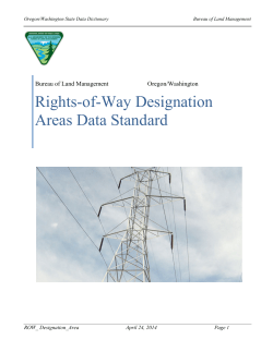 ROW Designation Areas
