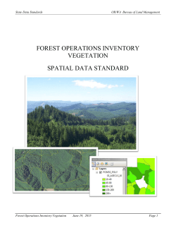 Forest Operations Inventory Vegetation
