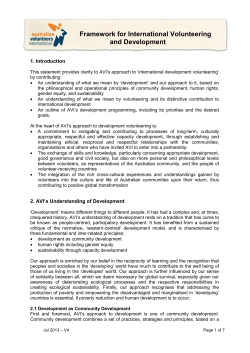Australian Volunteers International
