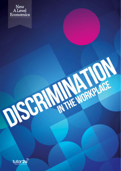 Download Discrimination in the Workplace