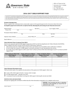 Child Support Paid Form
