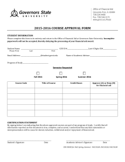 Course Approval Form