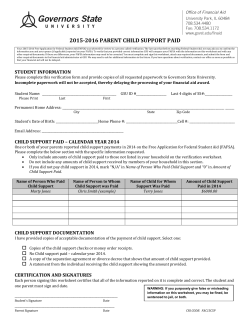 Parent Child Support Paid Form