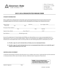 Emancipated Minor Form