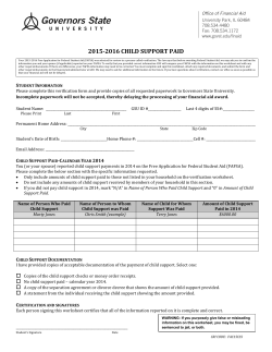 Child Support Paid Form