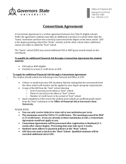 Consortium Information Sheet