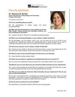 Get to Know Dr. Shannon Dermer