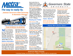 GSU&ndash;University Park Metra Station Information