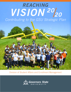 Reaching Vision 2020 Strategic Plan
