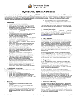 Terms &amp; Conditions