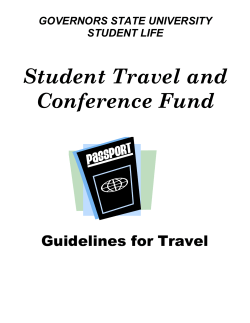 Student Travel Packet 