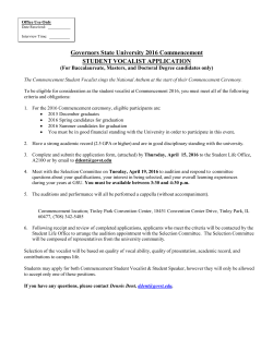 Commencement Singer 2016