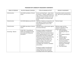  Engaged Program List   &#160;