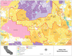 Mojave Trails National Monument Map