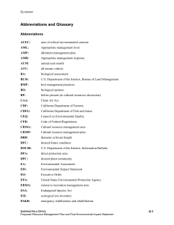 Abbreviations and Glossary