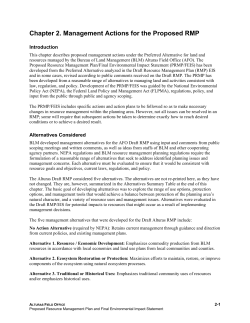 Chapter 2 - Management Actions for the Proposed RMP