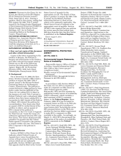 Notice of Availability of Draft EIS