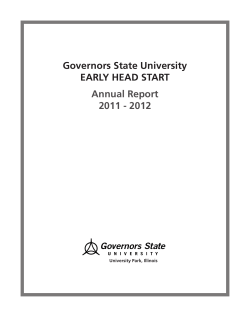 Early Head Start Annual Report 2011-2012
