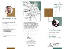 Download the brochure on Career Counseling Services