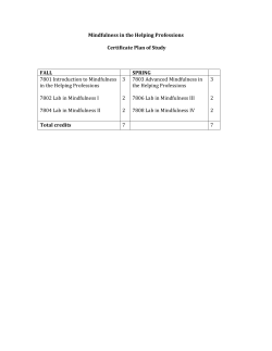 Plan of Study 2014