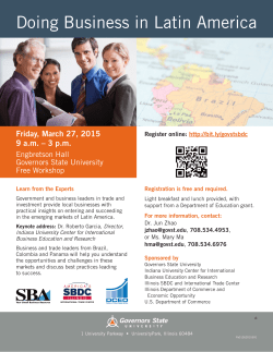 Doing Business in Latin America Flyer&nbsp;
