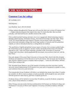 Common Core for College