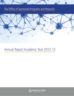 Annual Report Academic Year 2013