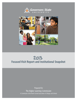 Focused Visit Report and Institutional Snap Shot