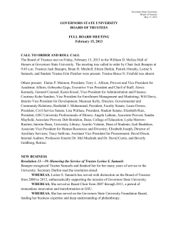Minutes Full Board - February 15, 2013