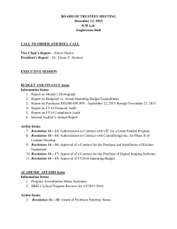 Agenda - December 11, 2015