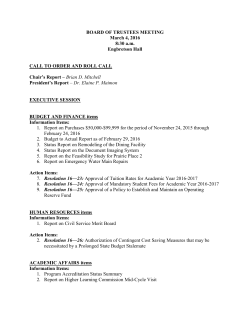 Agenda - March 4, 2016
