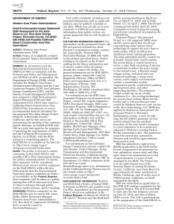 Notice of Availability of Draft EIS