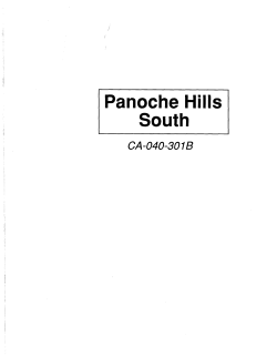 Panoche Hills South Wilderness Study Area (CA-040-301B)