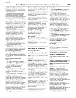The NORA for the San Mateo County parcels has published in the Federal Register.