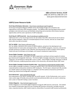 LGBT Career Resource Guide&nbsp;
