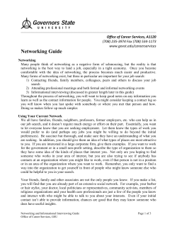 Networking Guide&nbsp;